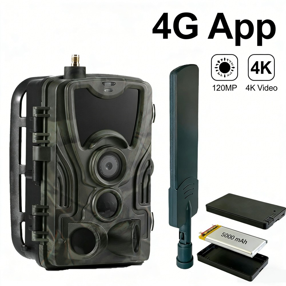 Outdoor Hunting Video Camera - Cámara de Caza 4G 4K 120MP