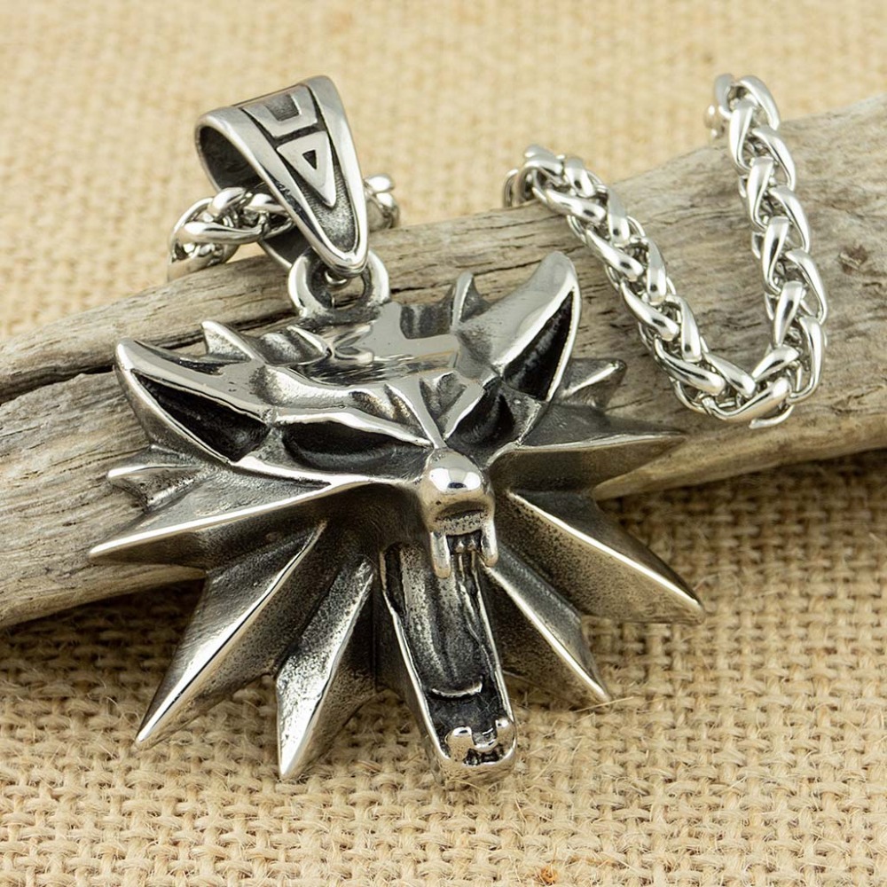 Wildman Hunting & Outdoor Linton'S Corner Silver Lakes - Collar con colgante de cabeza de