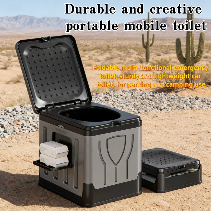 Outdoor Hunting Toilet - Inodoro Portátil Plegable para Auto, Ideal