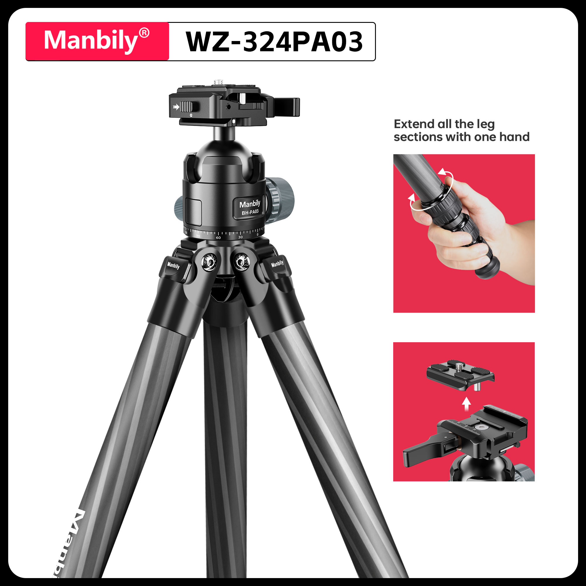 Trípodes de Caza Manbily de Fi - Outdoor Hunting Video Camera reseña y precio