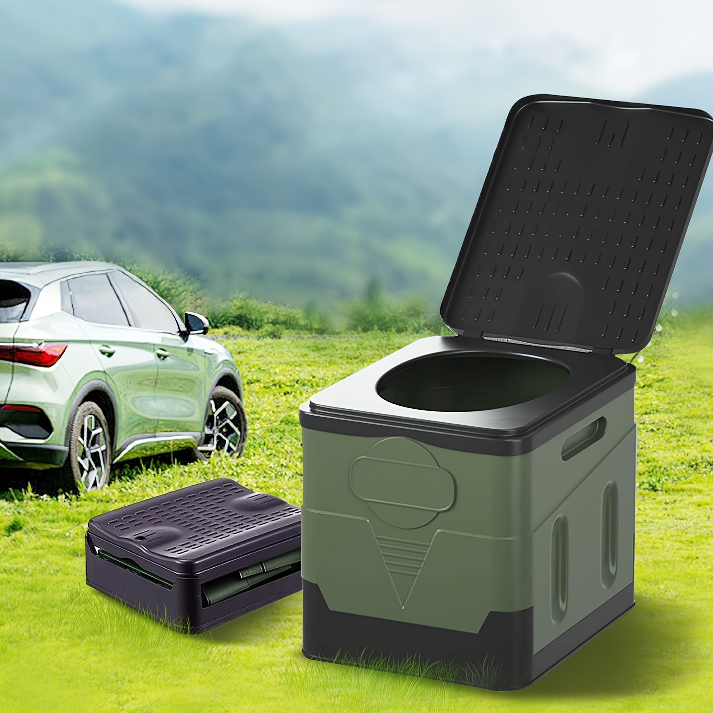 Inodoro portátil para acampar, - Outdoor Hunting Toilet reseña y precio