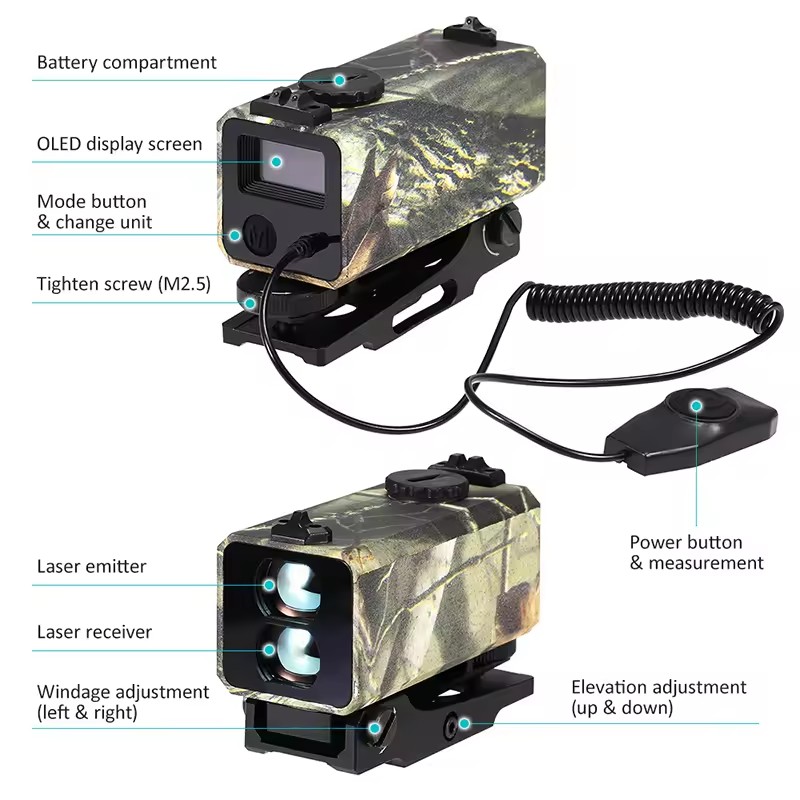 Mini telémetro automático láse - Rangefinder Laser Hunting reseña y precio